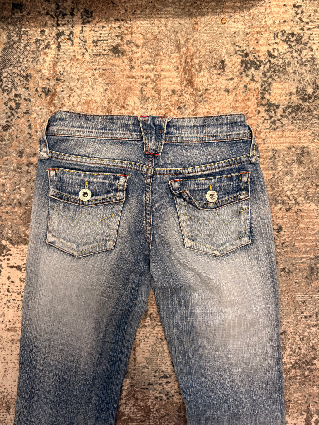The Distressed Flare Denim