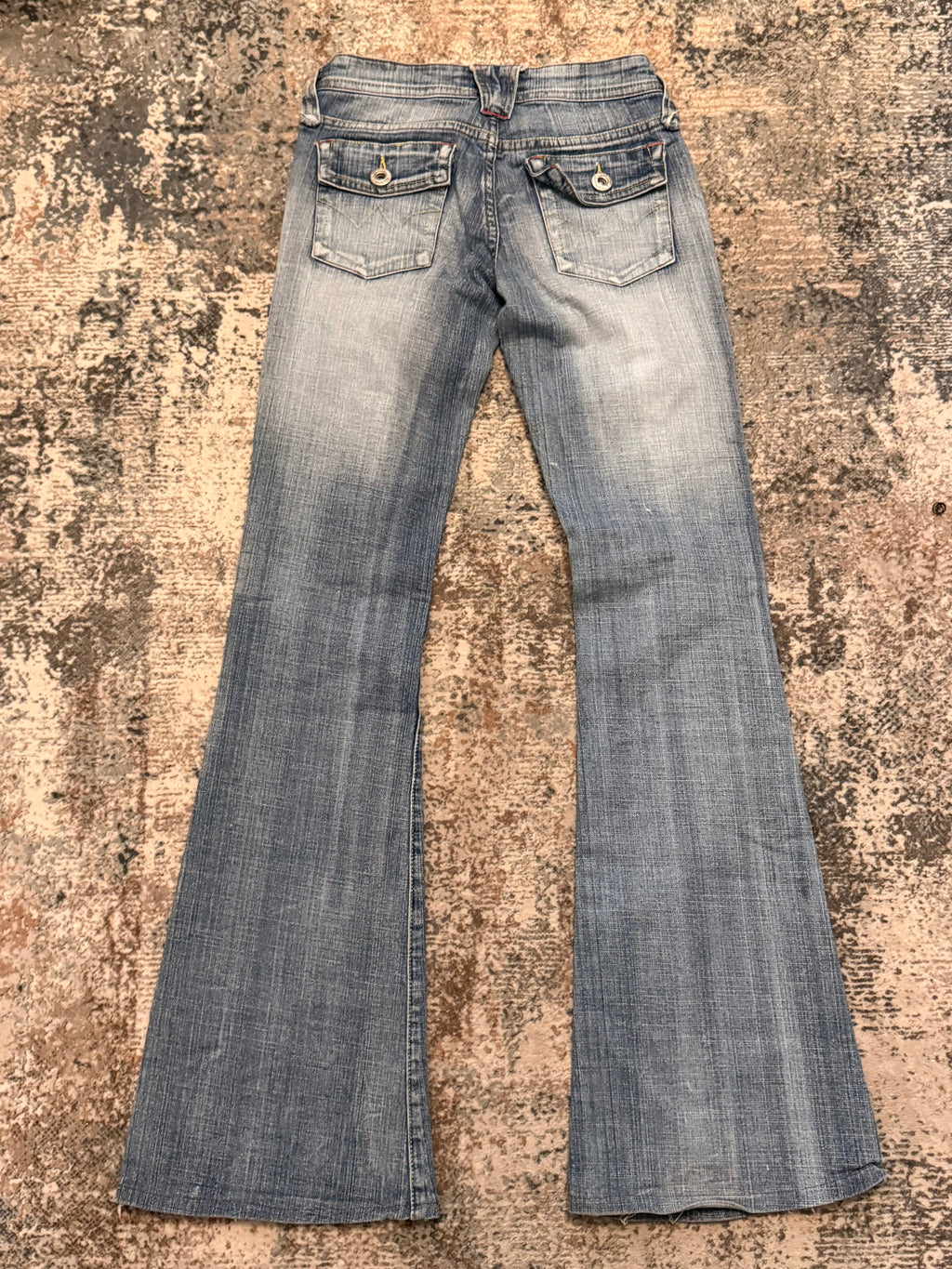 The Distressed Flare Denim