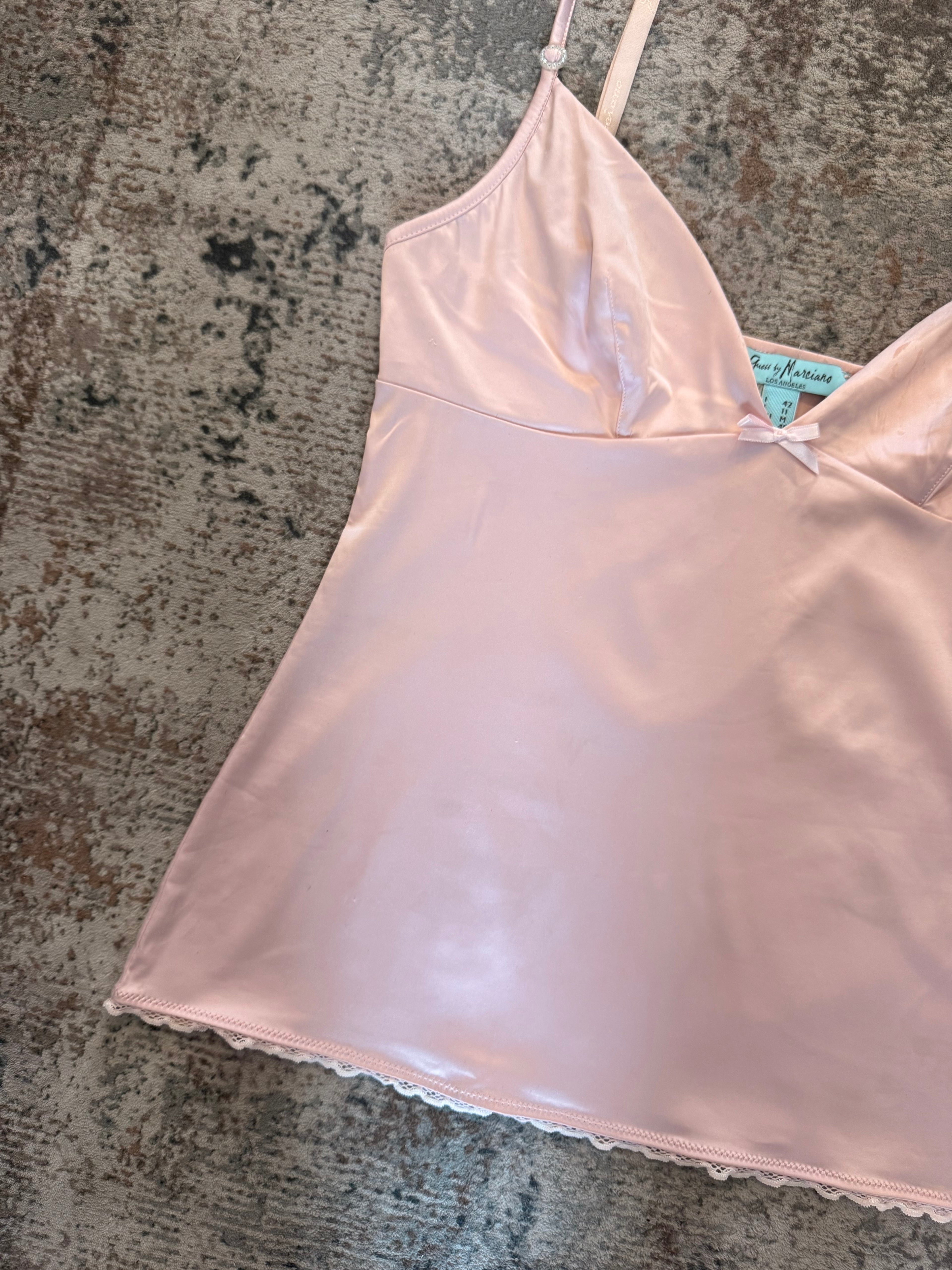 The Blush Satin Cami