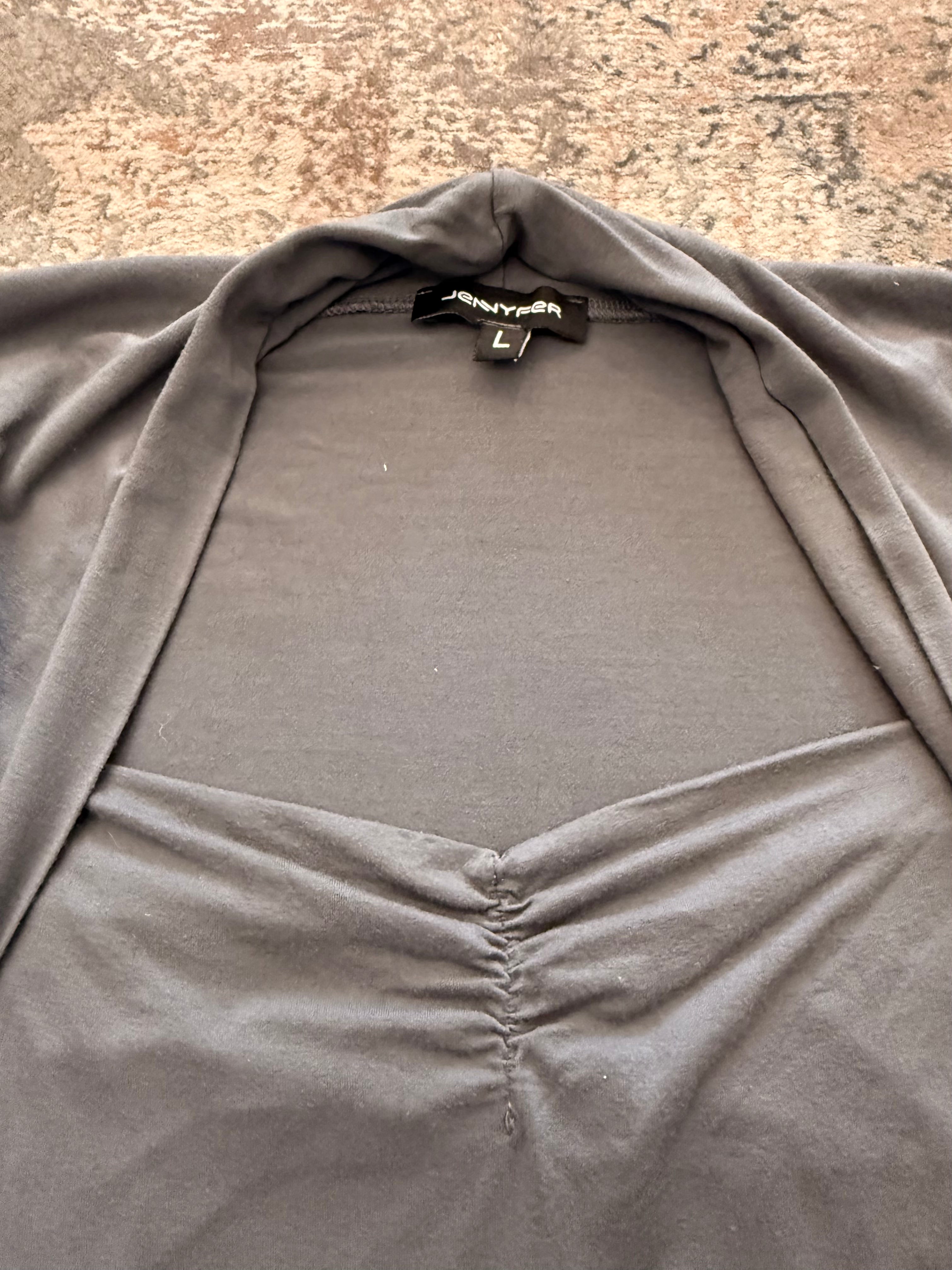 The Charcoal Bolero Top