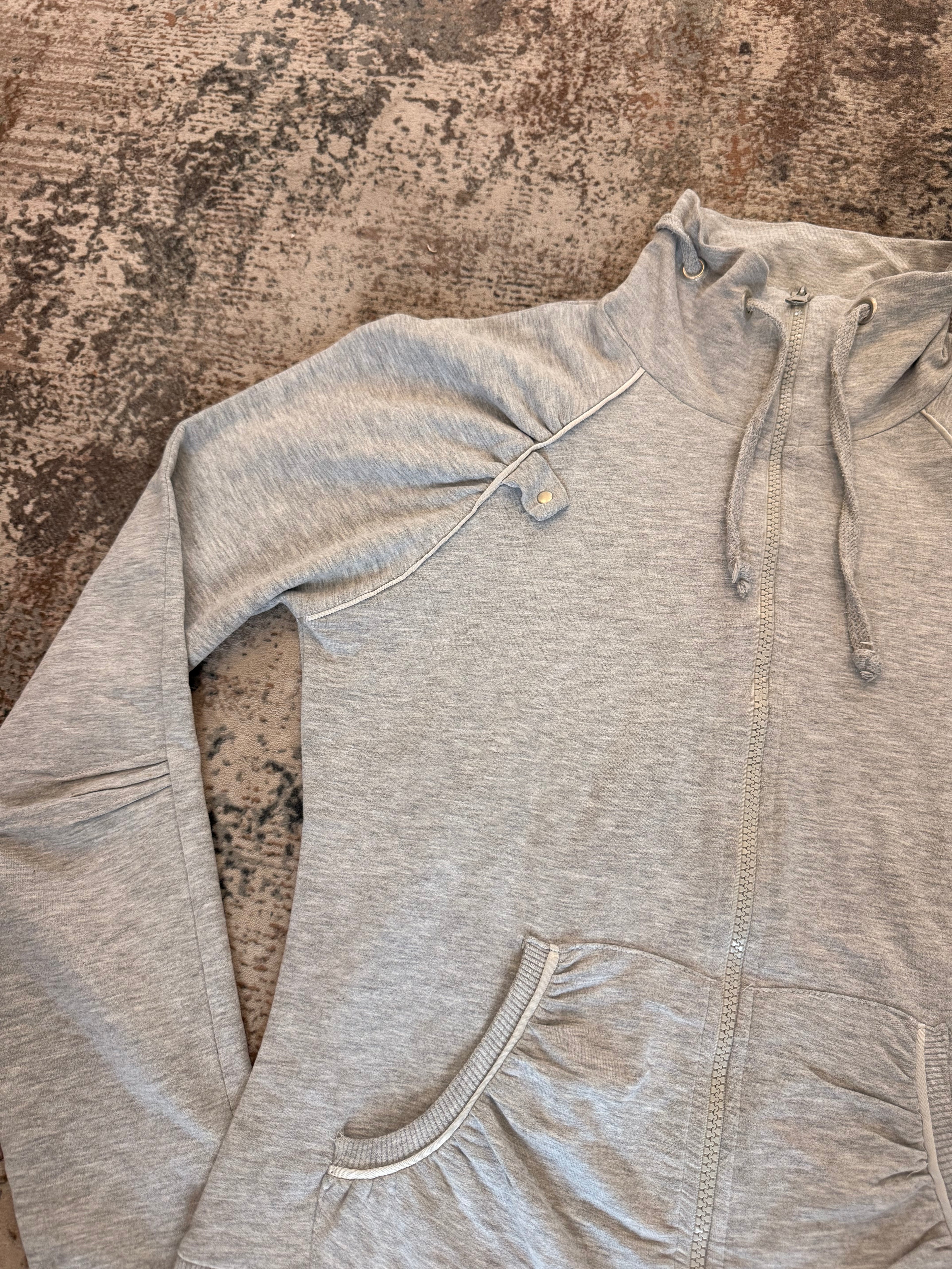 The Soft Grey Zip Hoodie