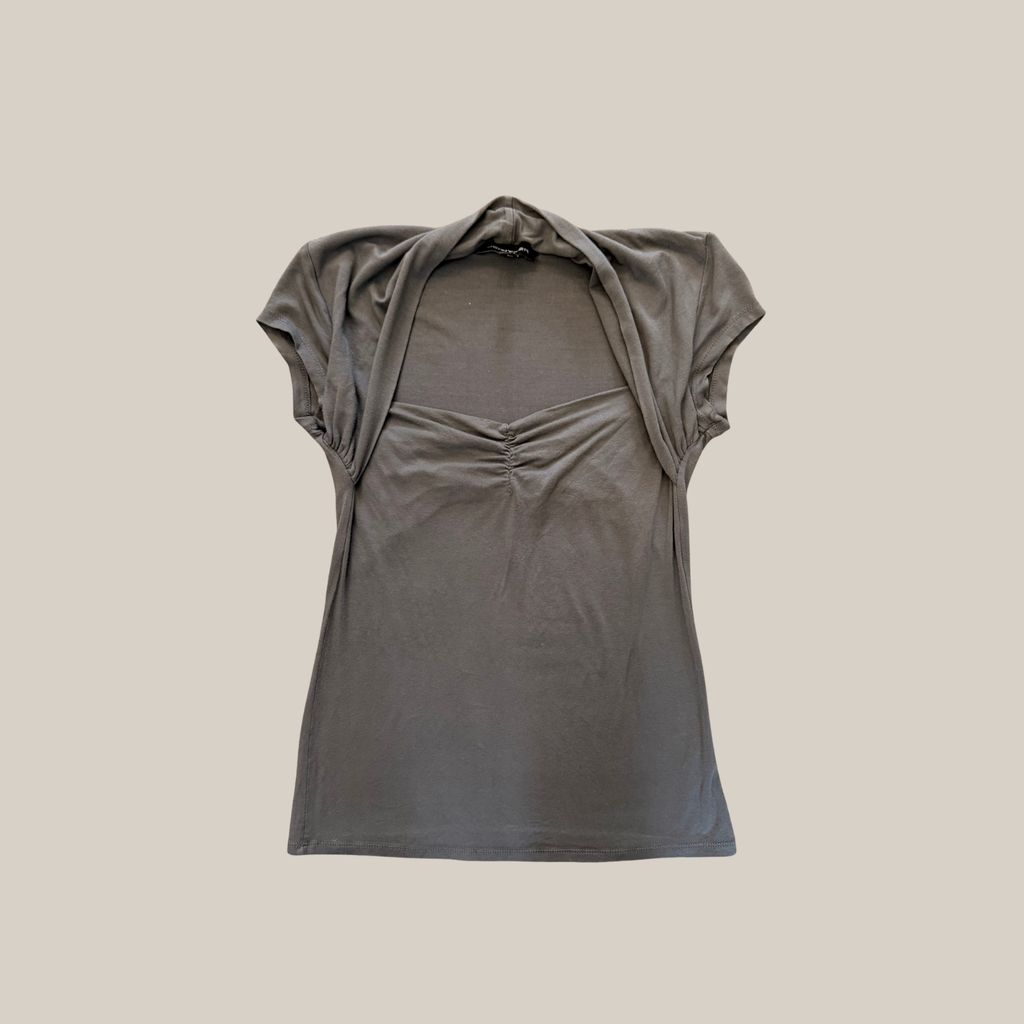 The Charcoal Bolero Top