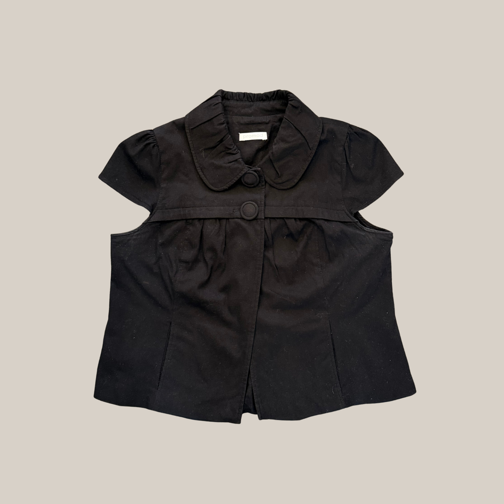 The Black Adèle Blouse